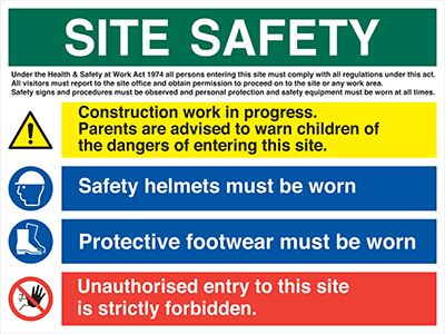 Site Safety Banners | Allsigns International Ltd