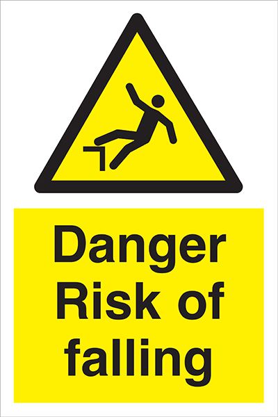 Danger Risk Of Falling | Allsigns