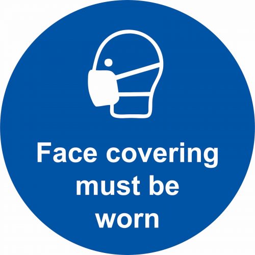 Floor Sign - Face Covering Must Be Worn