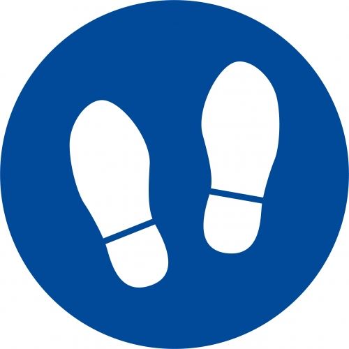 Floor Sign - Foot Print
